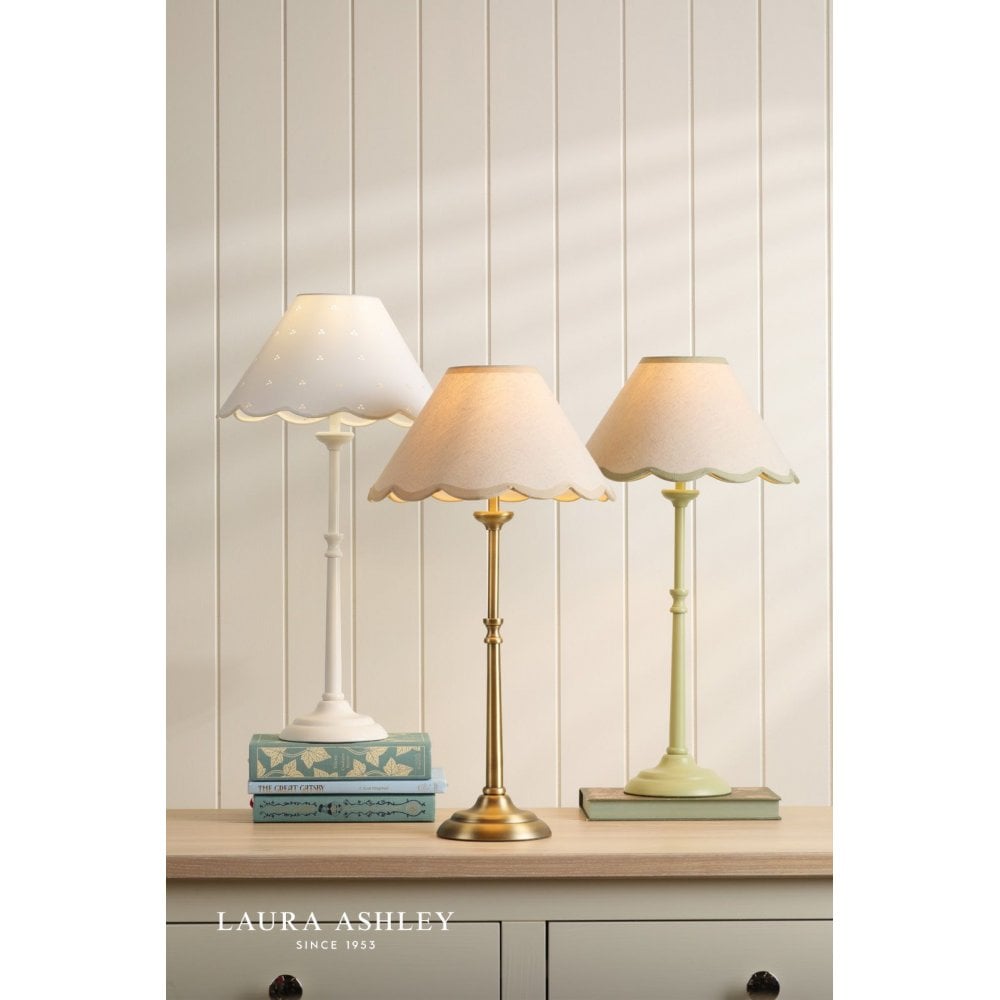 Cordwell Matt Green Table Lamp C/W Shade