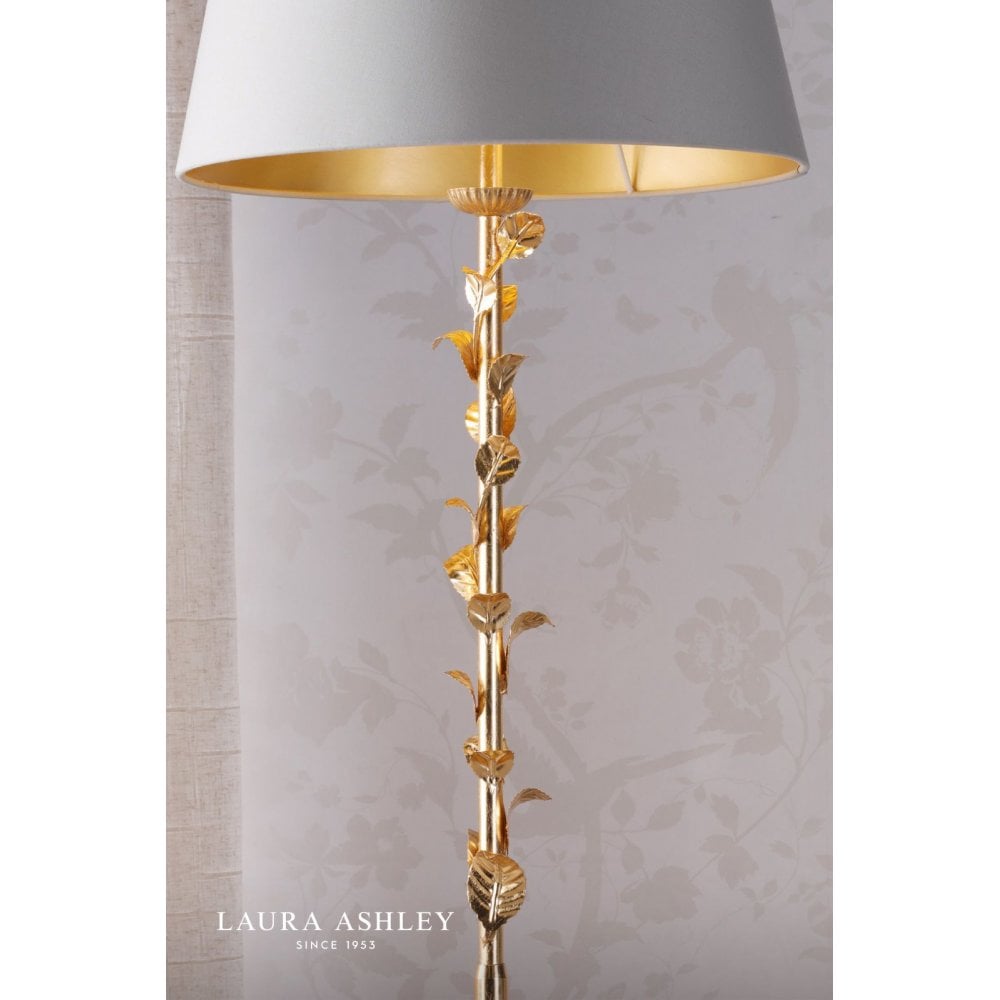 Halton Gold Leaf Floor Lamp C/W Shade