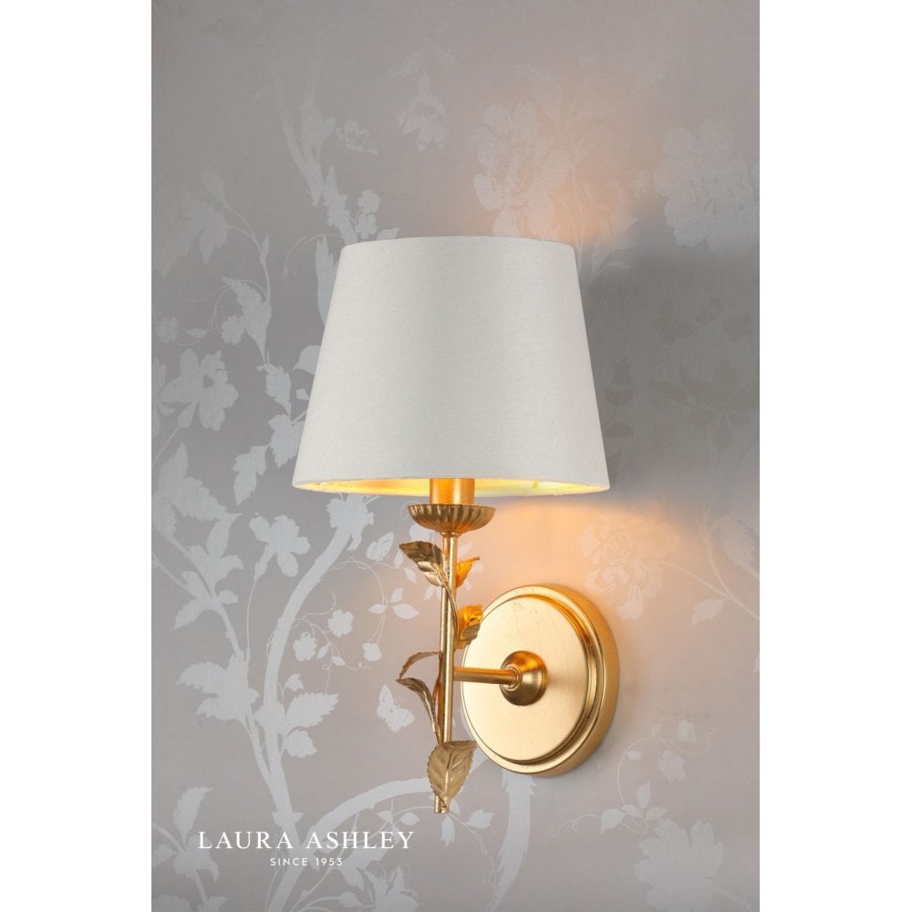 Halton Gold Leaf Wall Light C/W Shade
