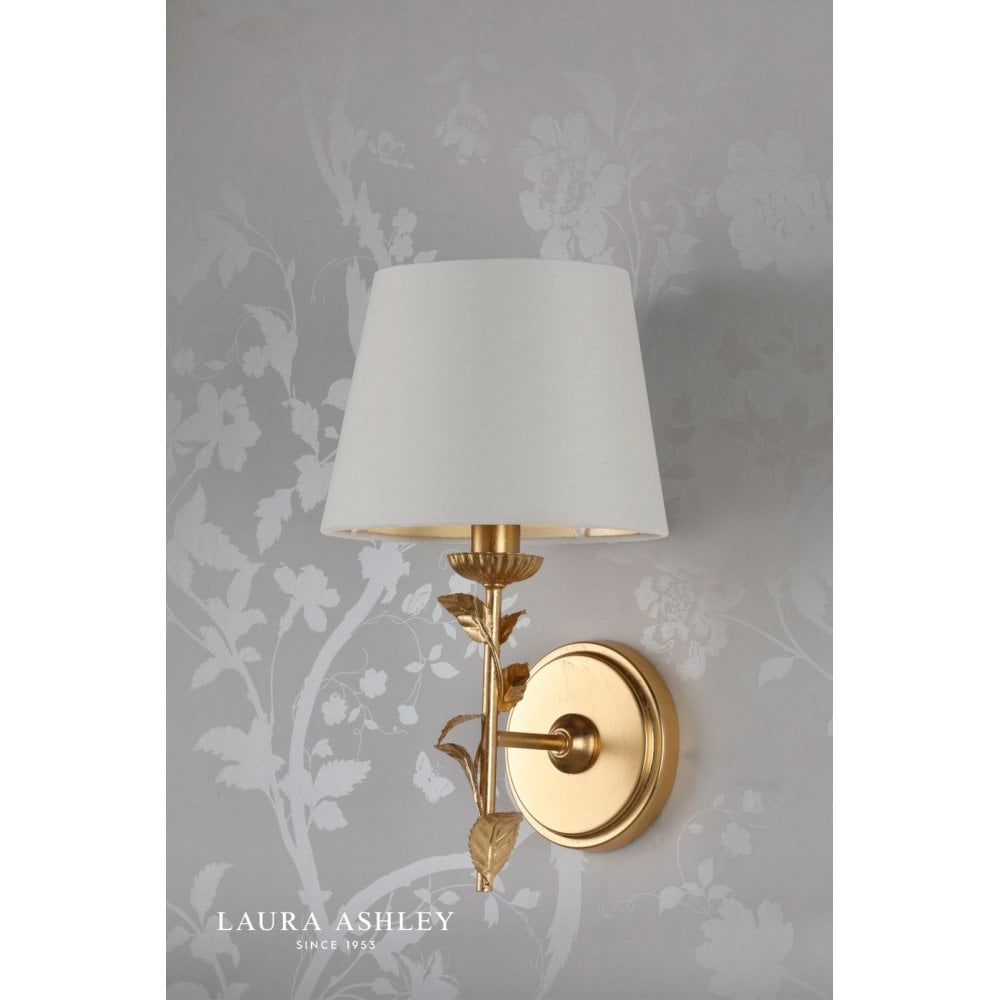 Halton Gold Leaf Wall Light C/W Shade