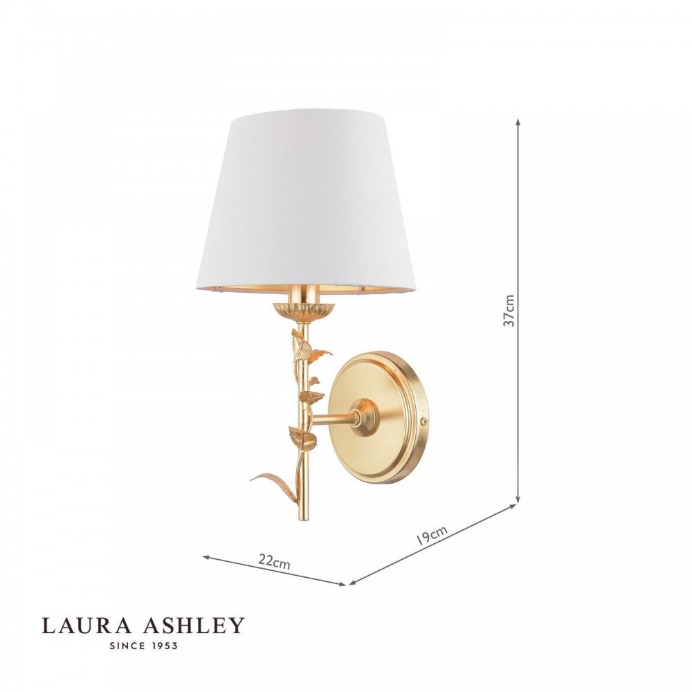 Halton Gold Leaf Wall Light C/W Shade