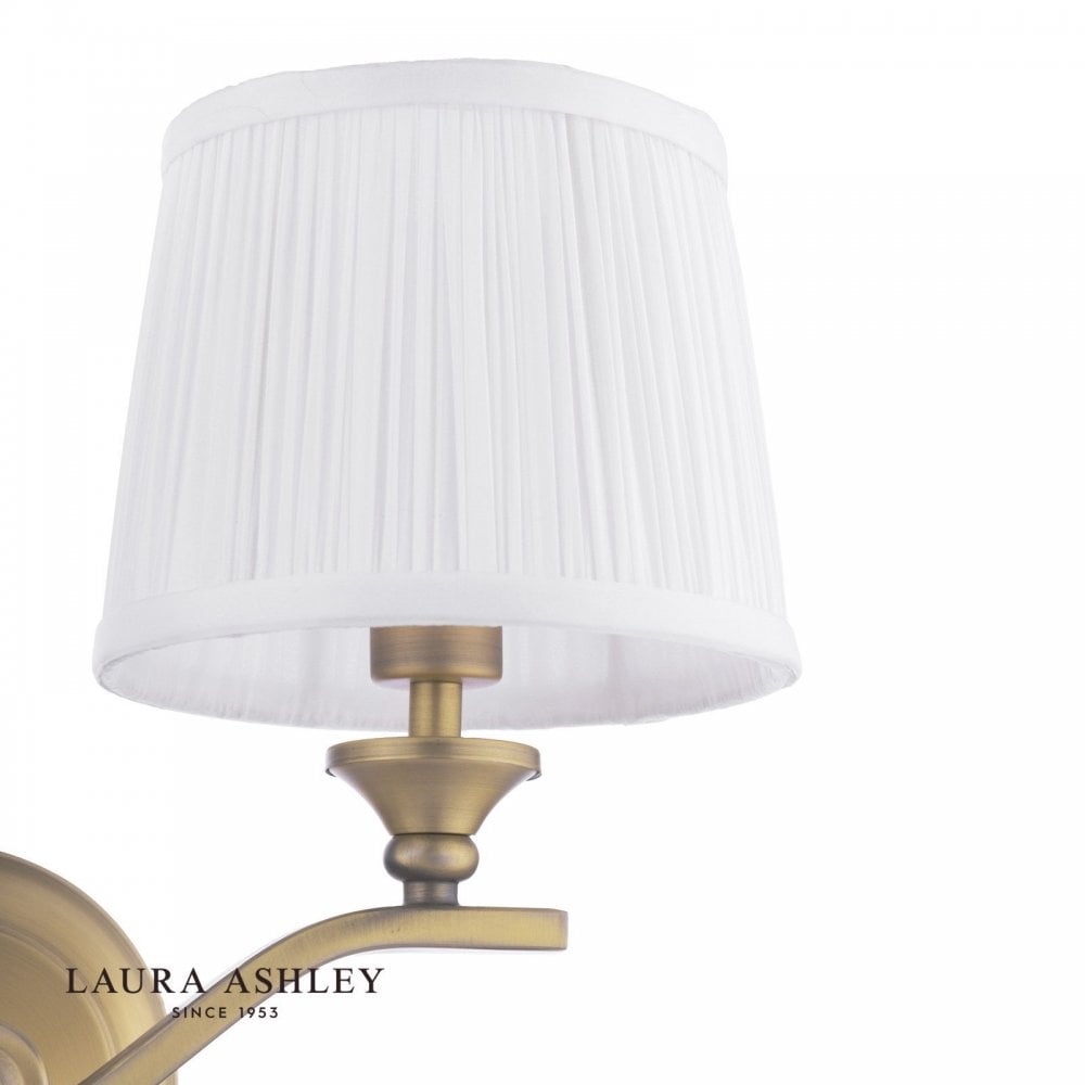Hemsley 2 Light Antique Brass Wall Light
