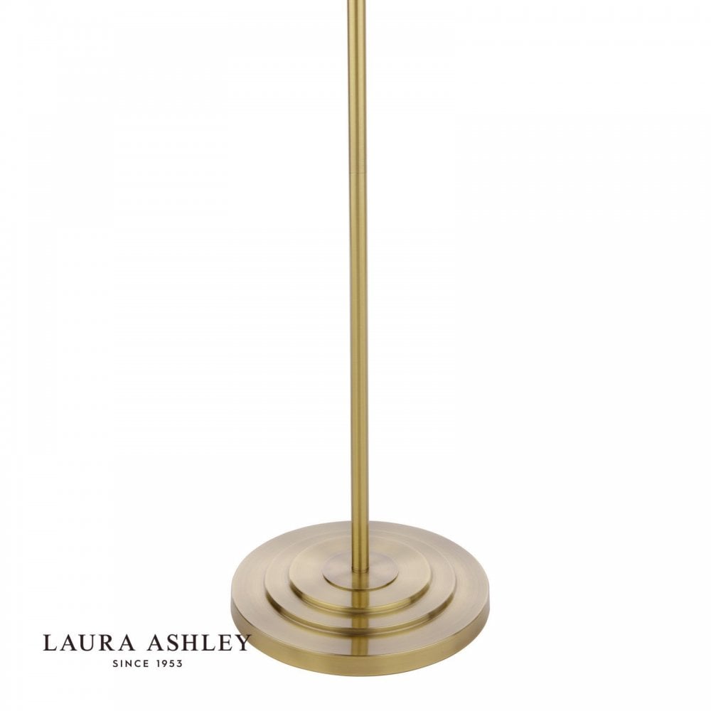 Marlowe Swing Arm Floor Lamp in Antique Brass C/W Shade