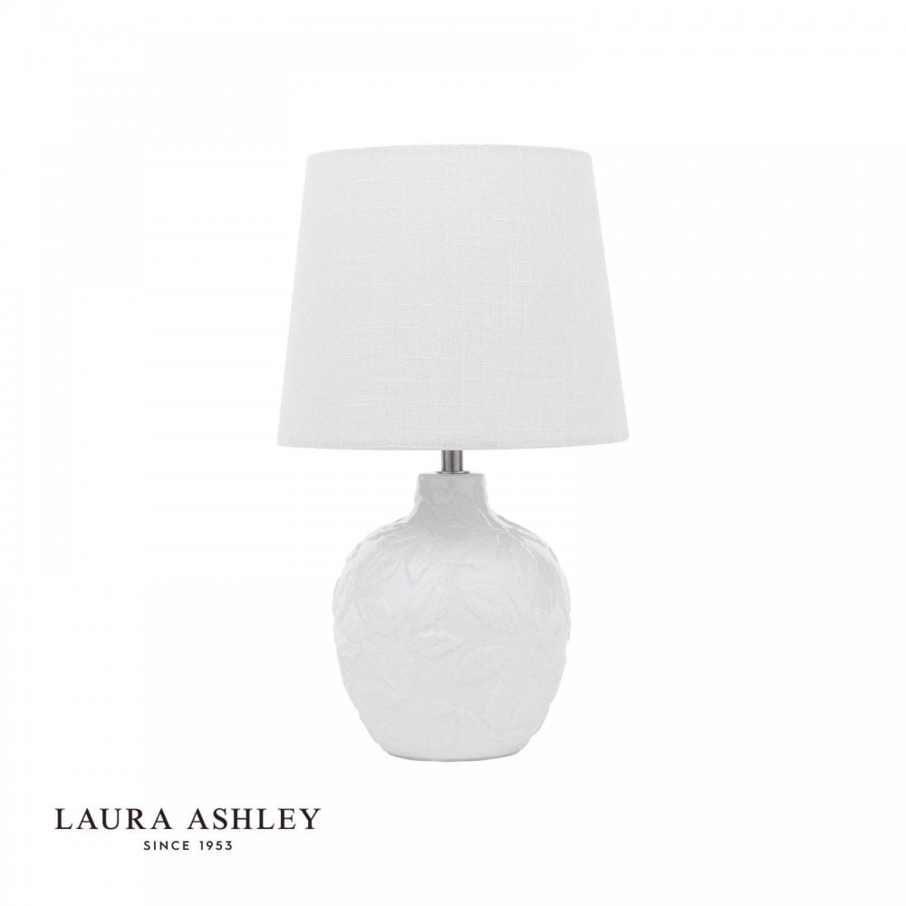 Redhall White Ceramic Table Lamp C/W Shade