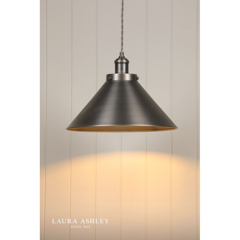 Rufus Large Industrial Nickel Pendant