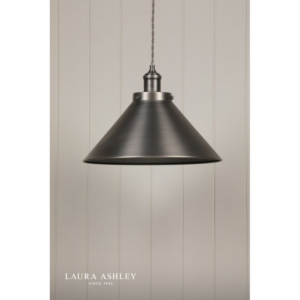 Rufus Large Industrial Nickel Pendant