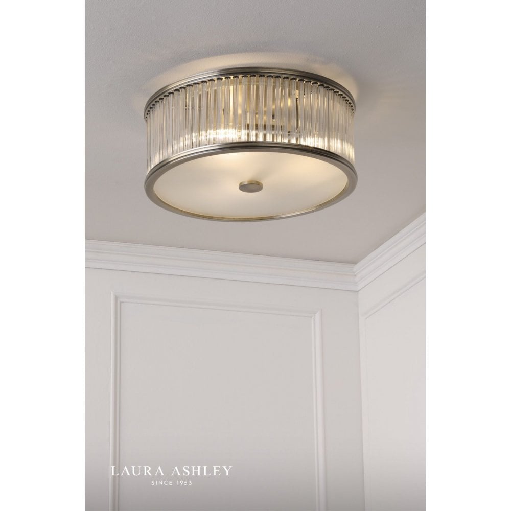 Sutton 2 Light Antique Brass Flush Fitting