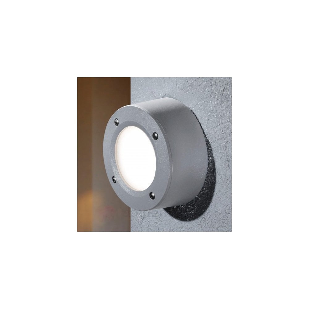 Extra Leti 100 Round Surface Mounted Grey with Opal Diffuser