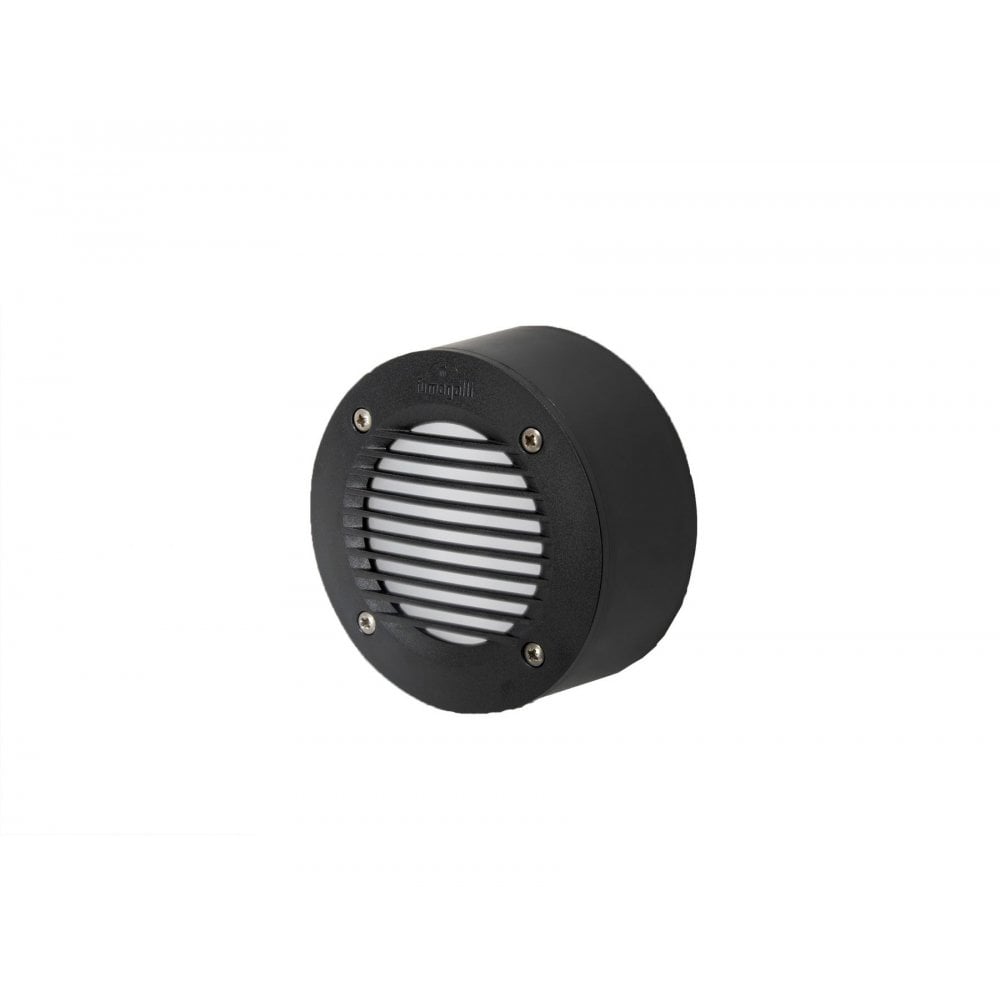 Extra Leti 100 Round 3W Black Grill Surface Mounted