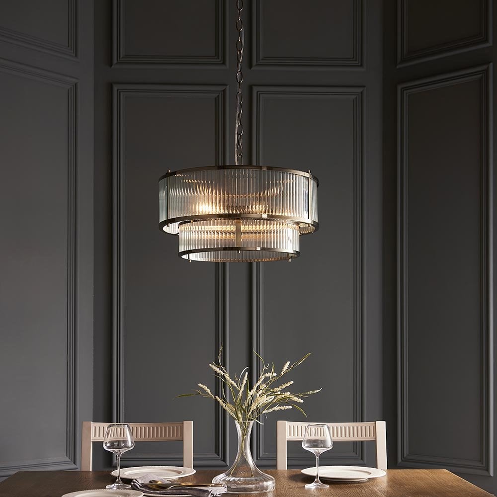 Ridgeton 5 Light Antique Brass Pendant
