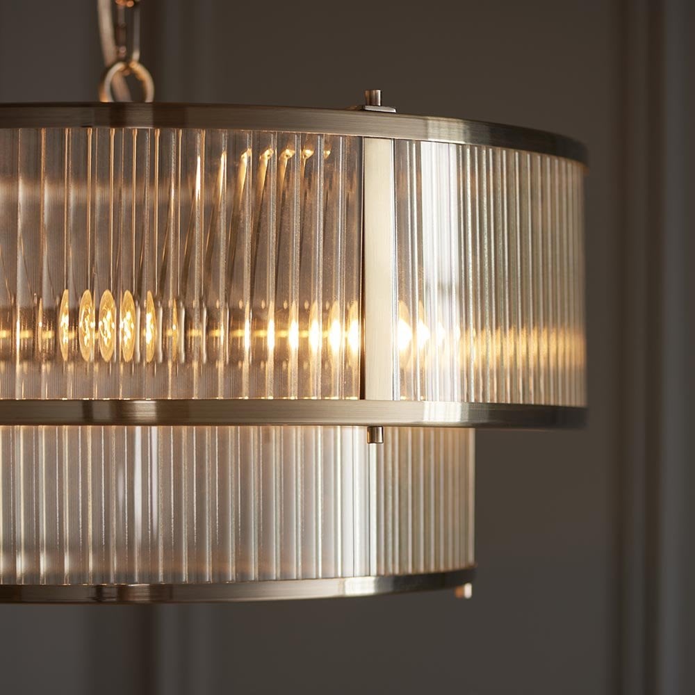 Ridgeton 5 Light Antique Brass Pendant
