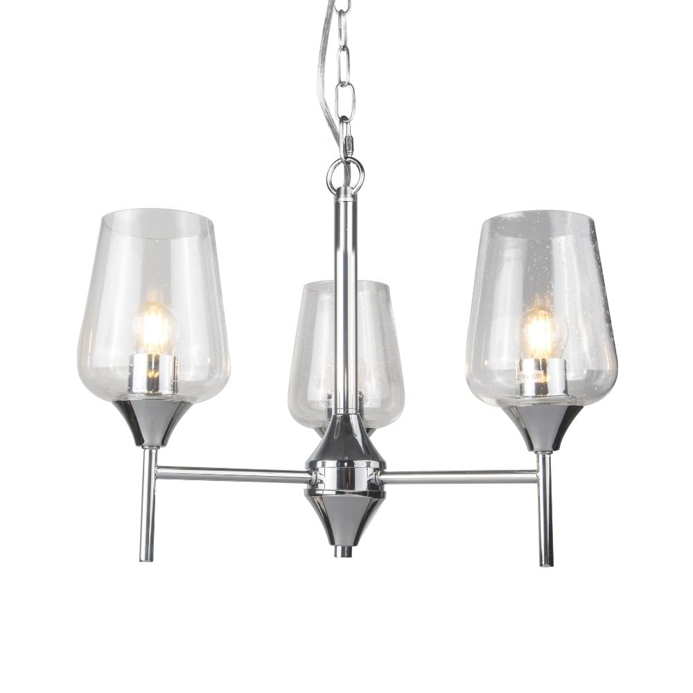 Vino 3 Light Polished Chrome Pendant