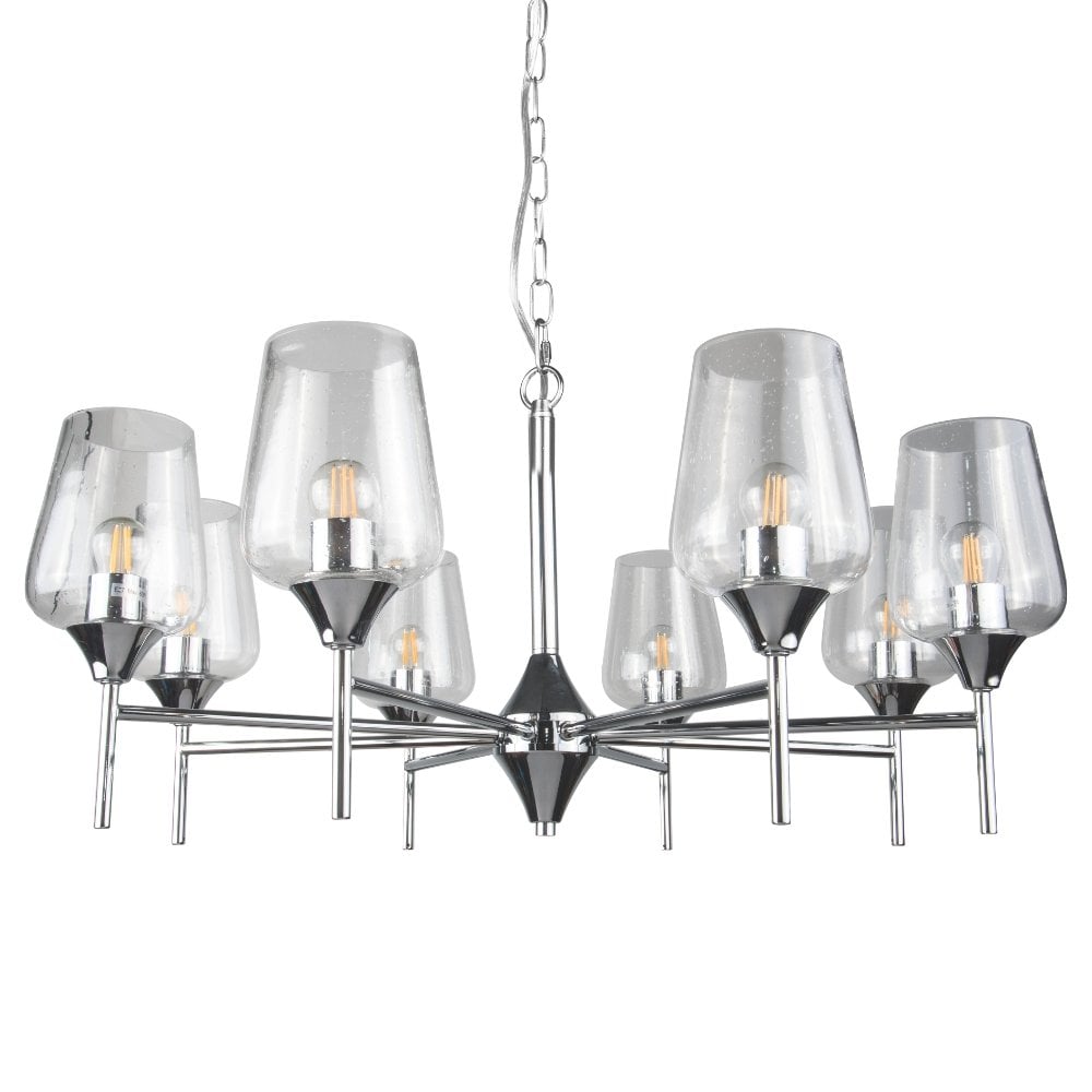 Vino 8 Light Polished Chrome Pendant