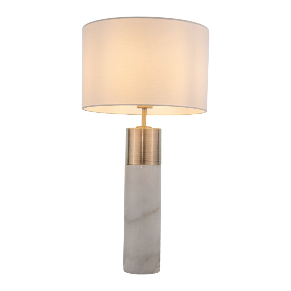 Freya Antique Brass Table Lamp C/W Shade