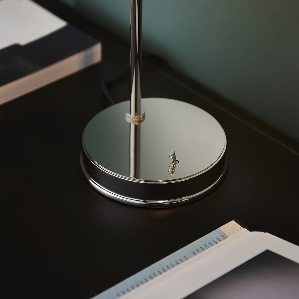 Hansen Table Lamp in Bright Nickel