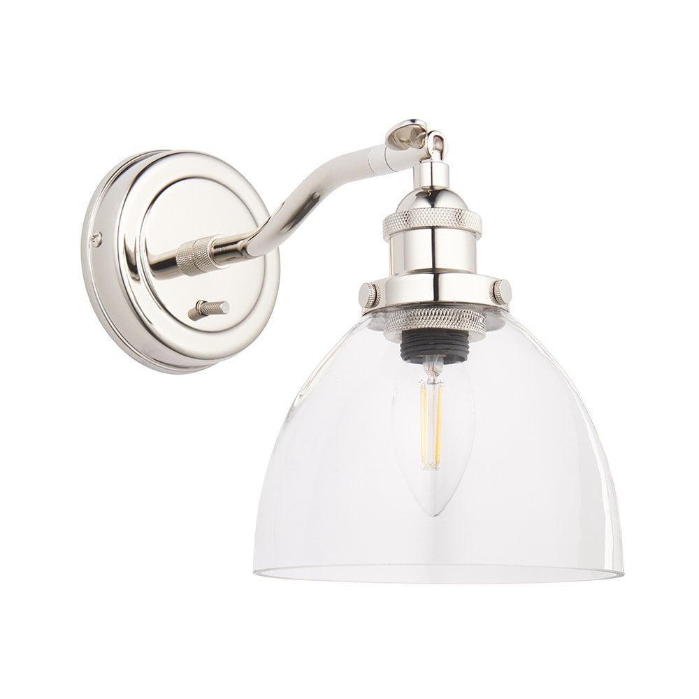Hansen Wall Light in Bright Nickel