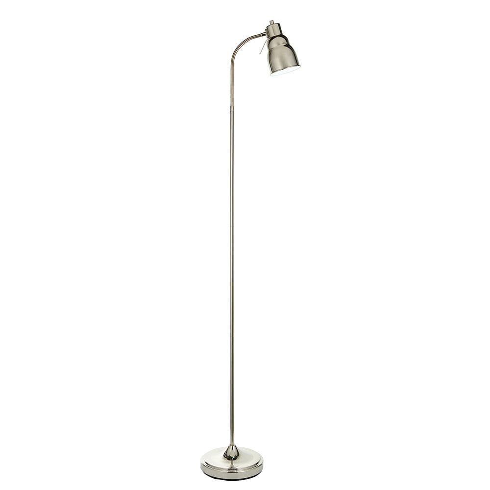 Classic Flexi Floor Lamp in Bright Nickel