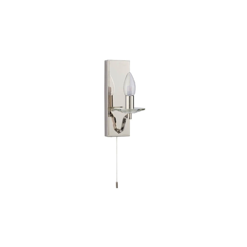 Garland Polished Nickel Wall Light IP44