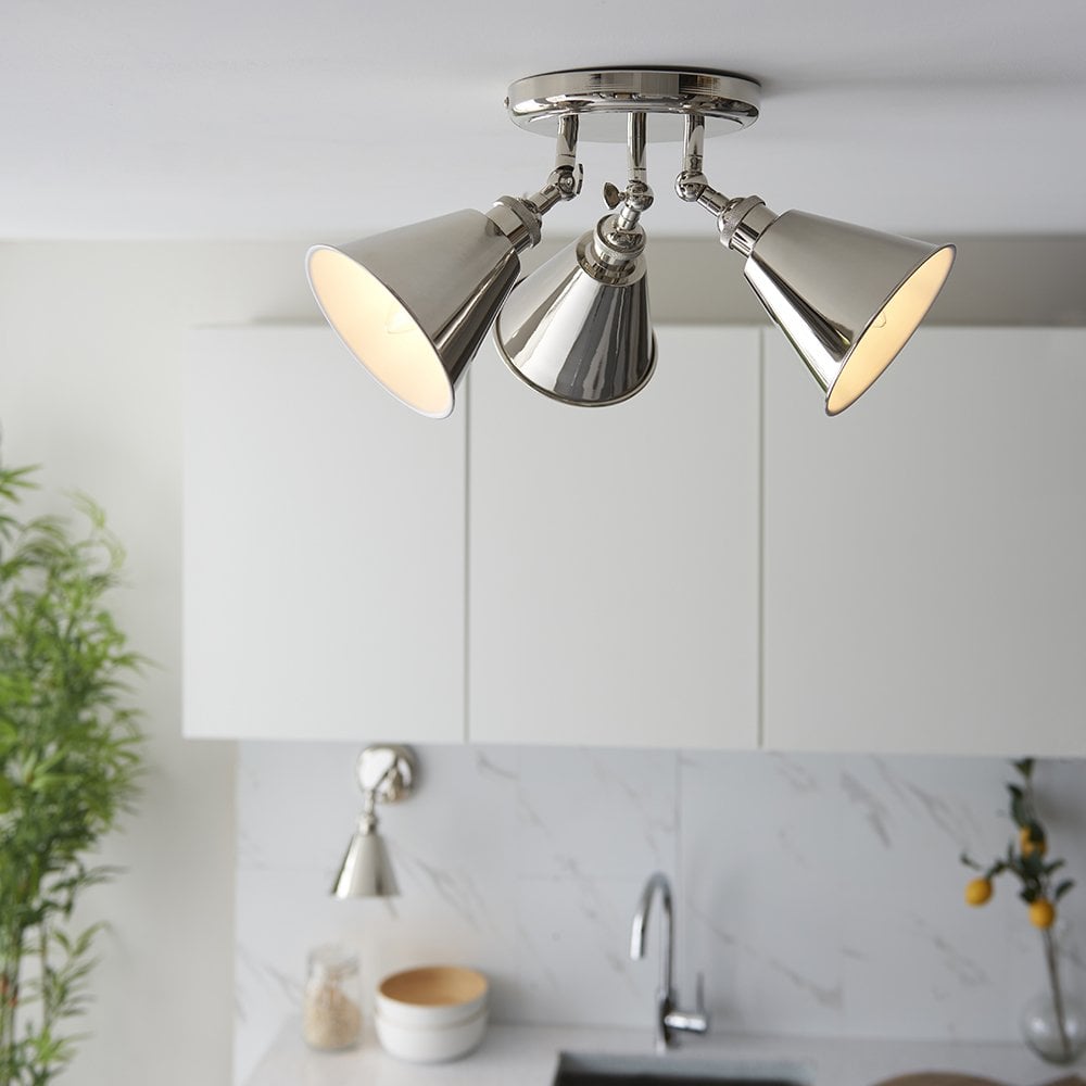 Hal 3 Light Spotlight in Polished Nickel
