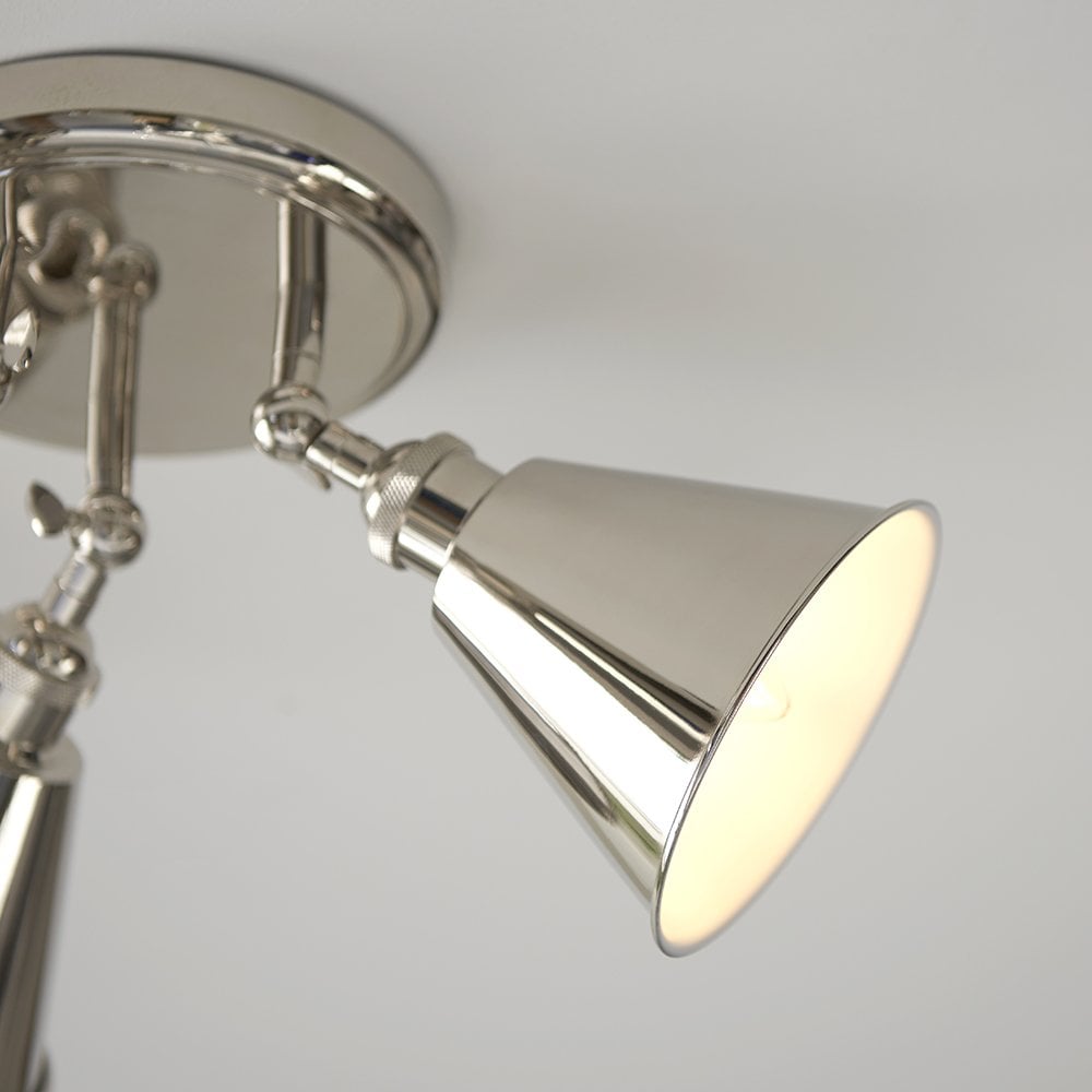 Hal 3 Light Spotlight in Polished Nickel