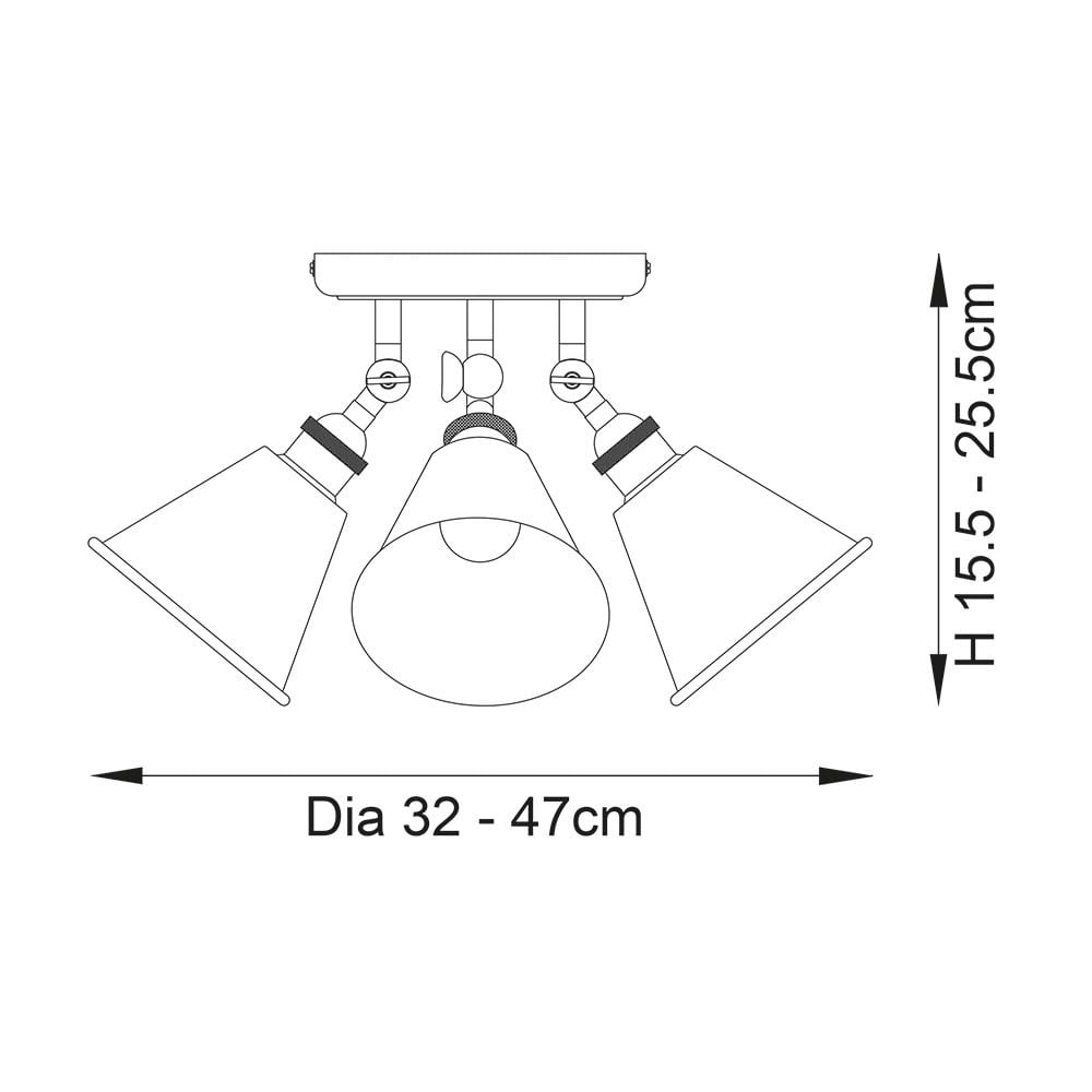 Hal 3 Light Spotlight in Polished Nickel