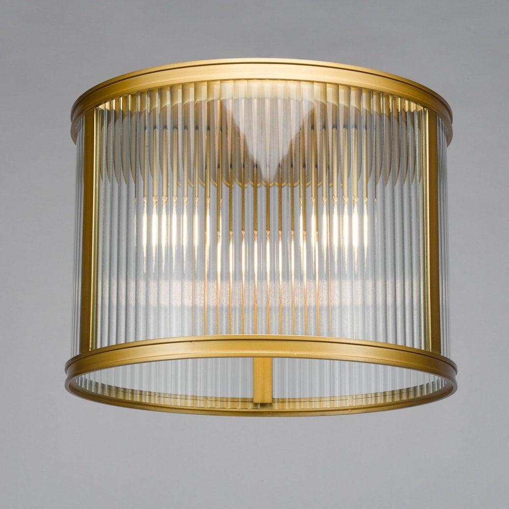 Bianka 3 Light Flush Fitting in Bronze Finish