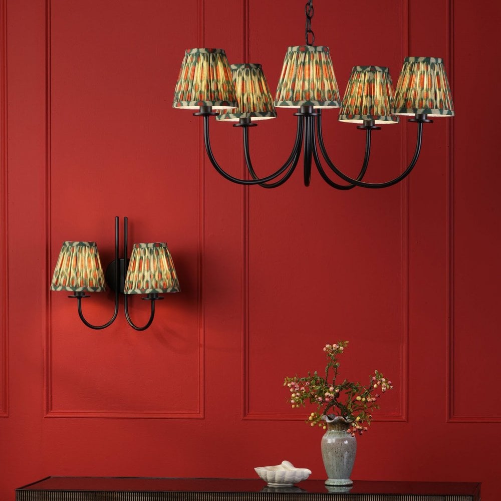 Becca 5 Light Pendant in Matt Black