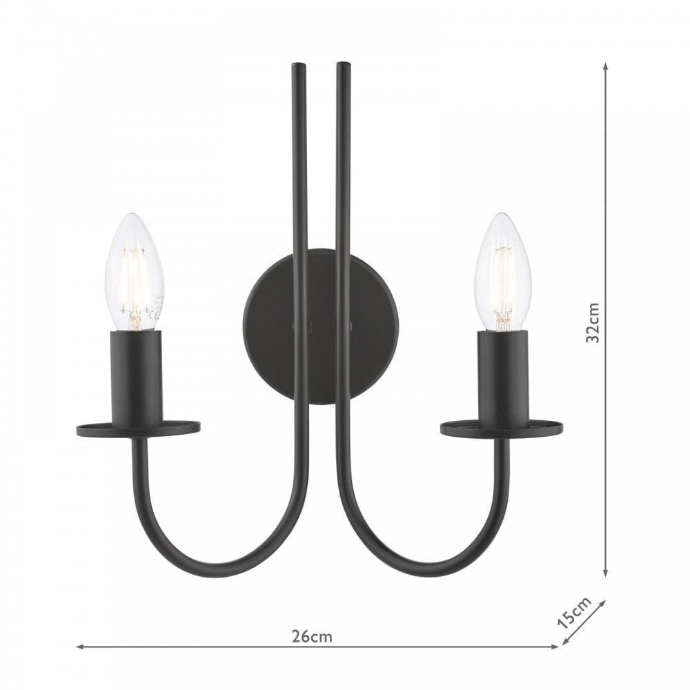 Becca Matt Black Wall Bracket