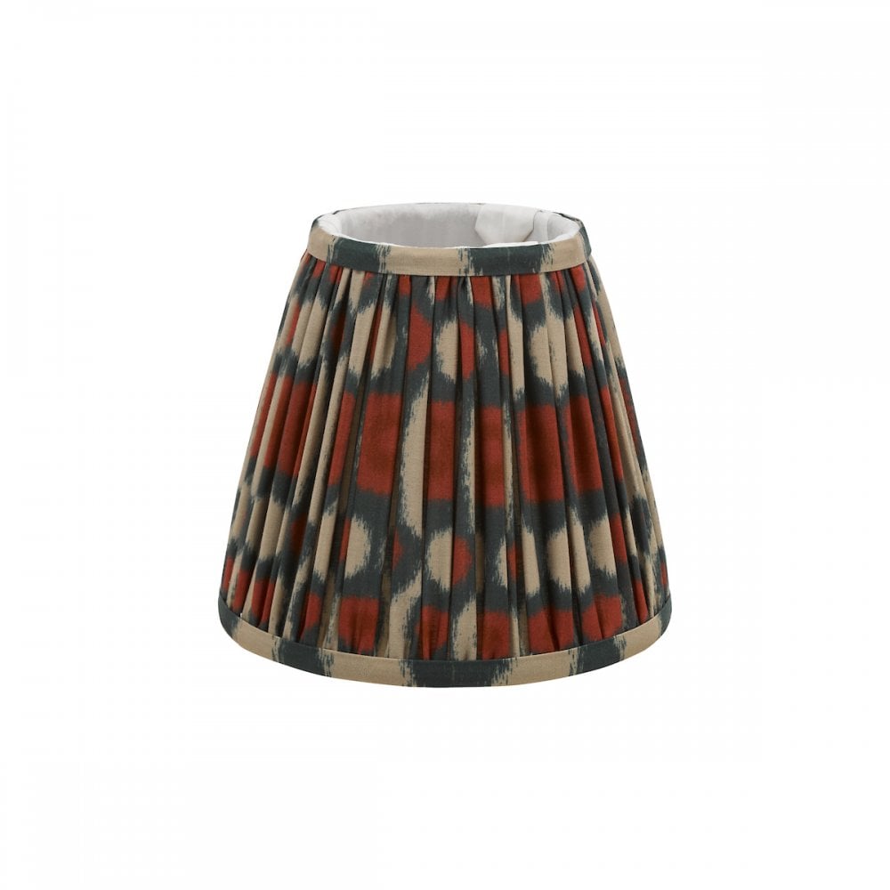 Ikat Red & Green Cotton Shade 15cm