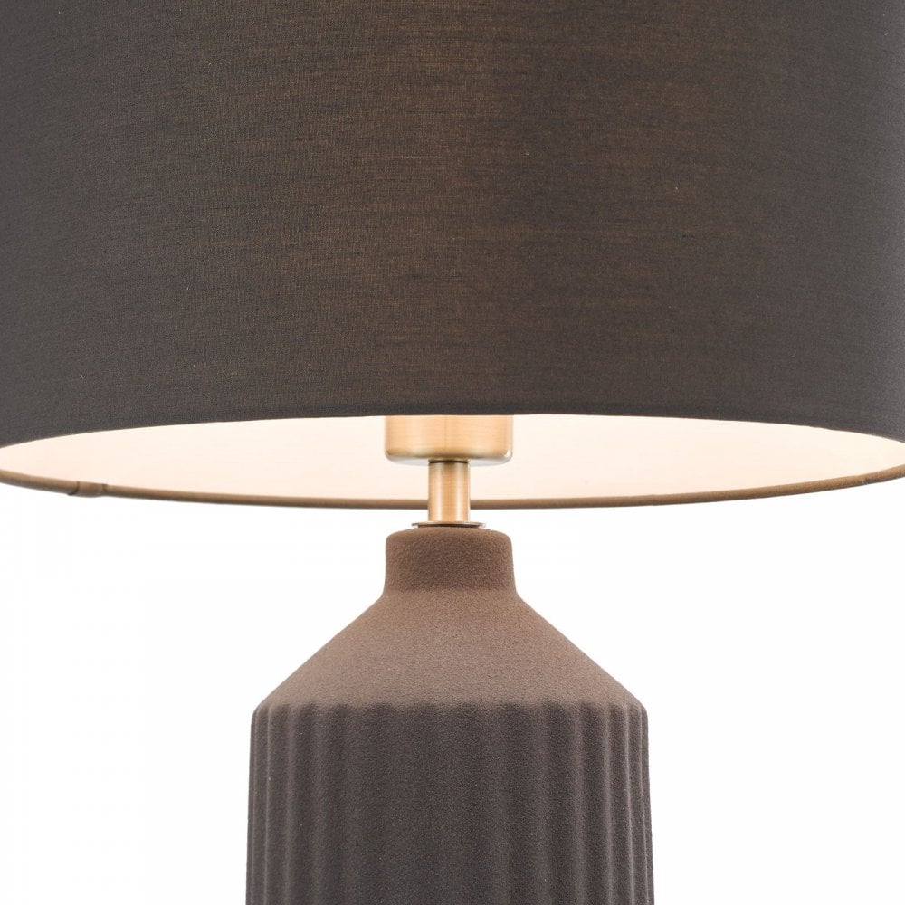Chloris Large Grey Table Lamp C/W Shade