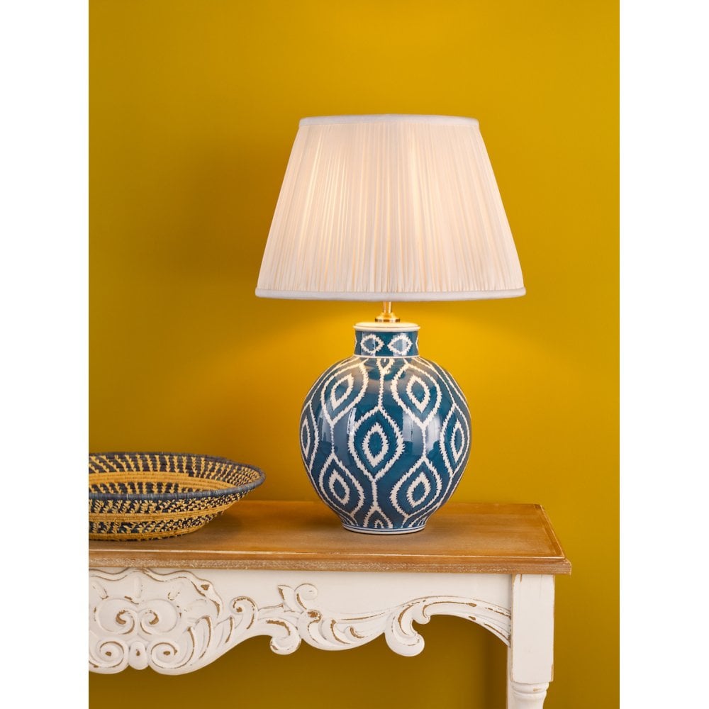 Dakari Blue & Brass Table Lamp Base Only