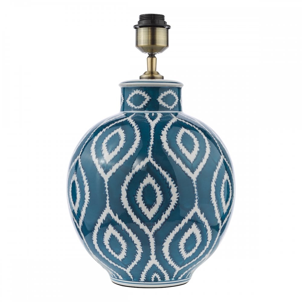 Dakari Blue & Brass Table Lamp Base Only