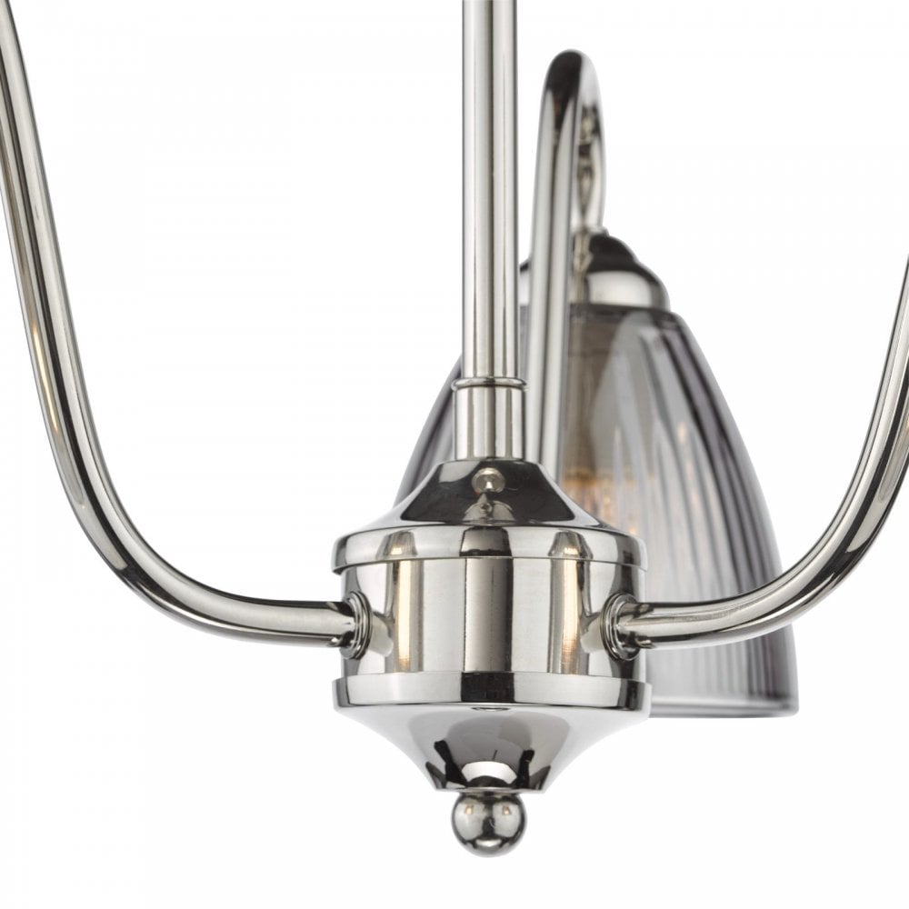 Glynis Polished Nickel 3 Light Semi Flush Fitting