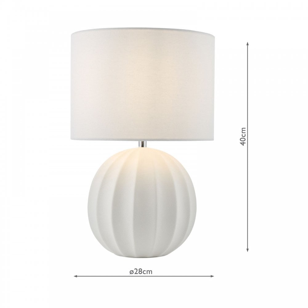 Mavis Cream Table Lamp C/W Shade