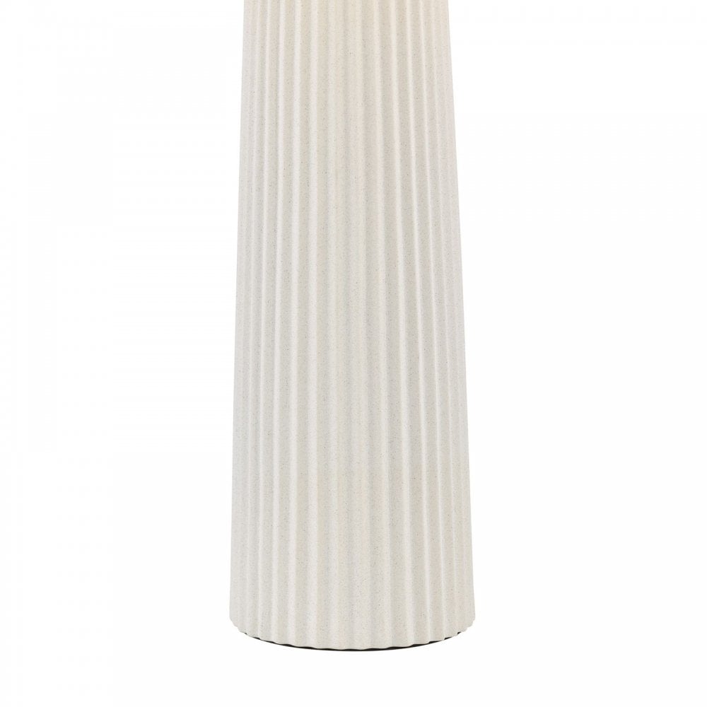 Myla White Ceramic Table Lamp C/W Shade