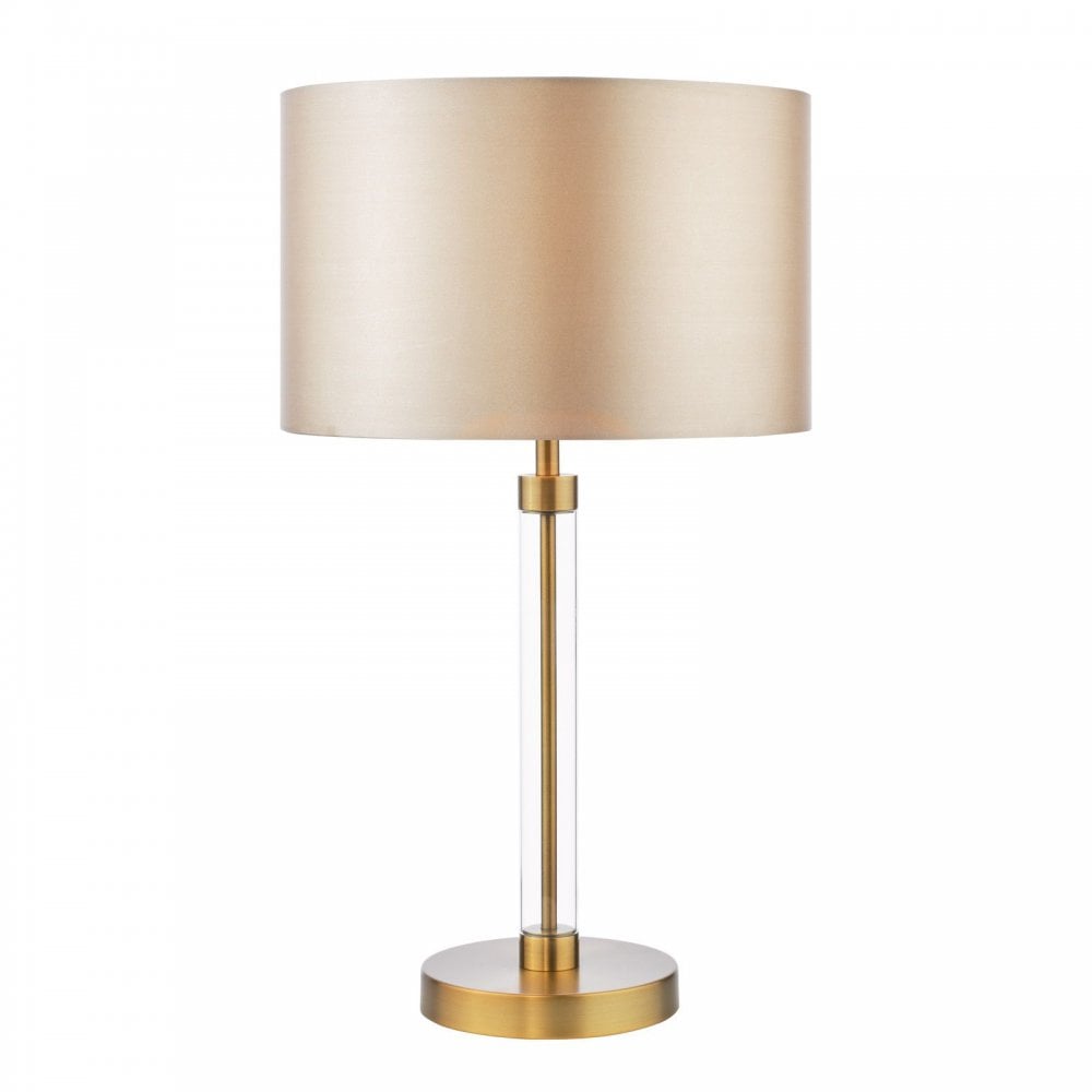 Sylvester Antique Brass Table Lamp C/W Shade