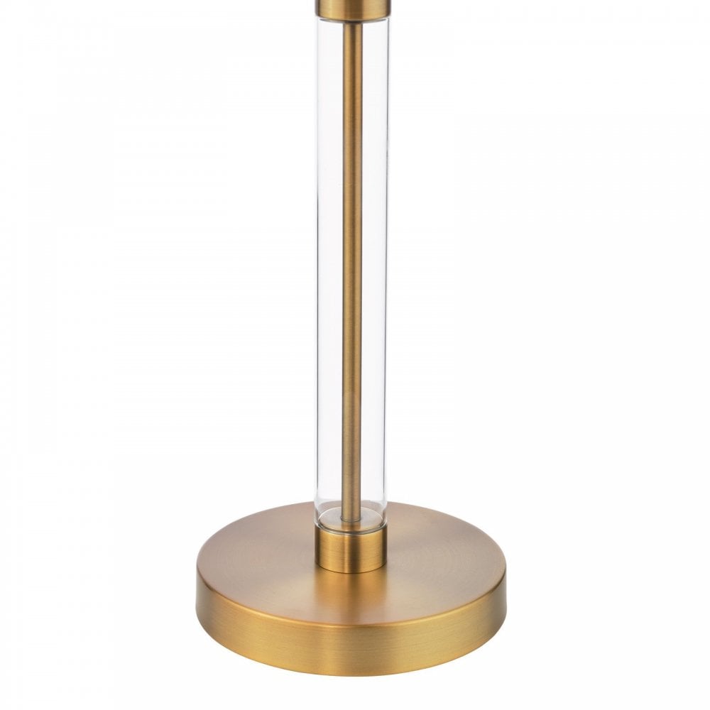 Sylvester Antique Brass Table Lamp C/W Shade