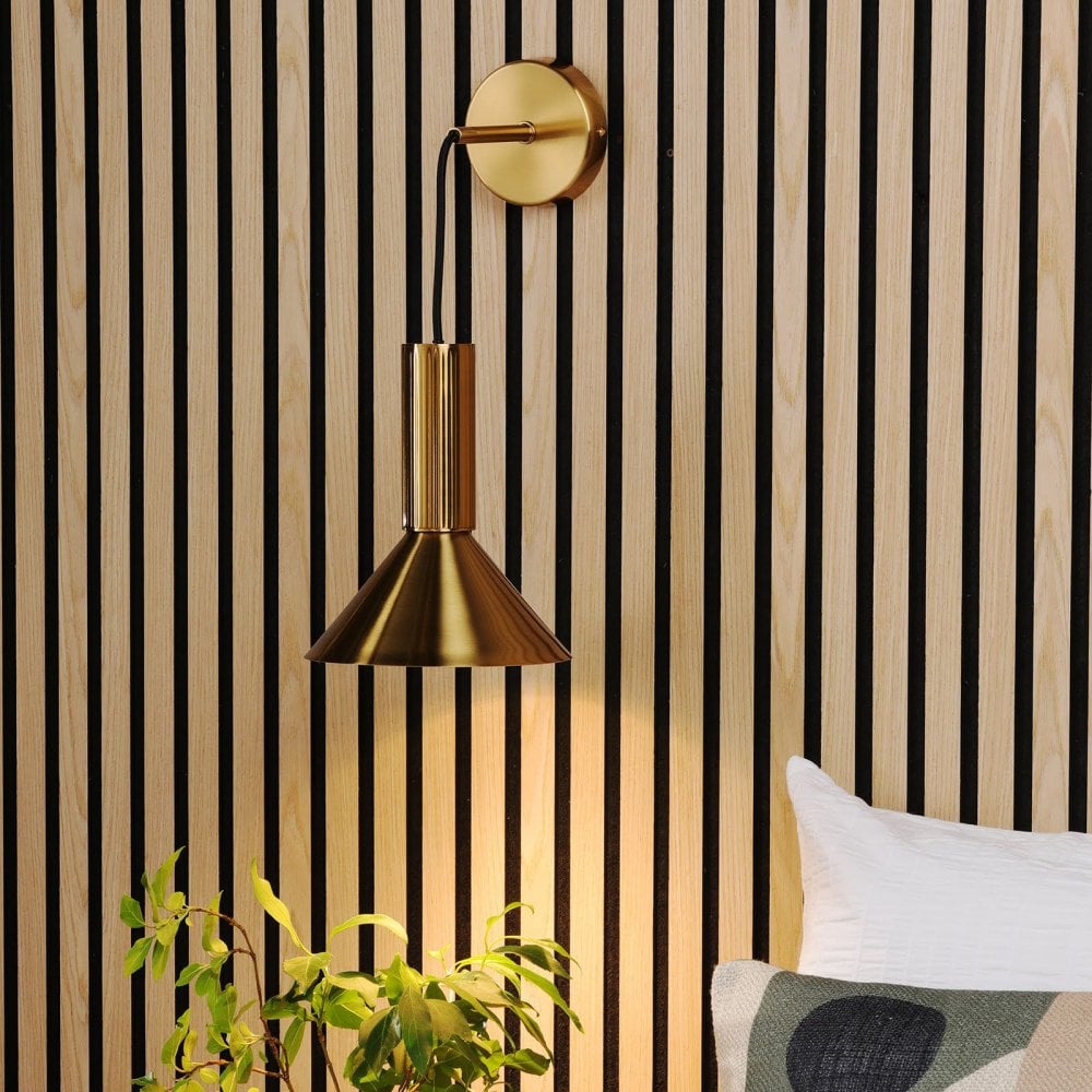 Ragnar Natural Brass Pendant/Wall Light