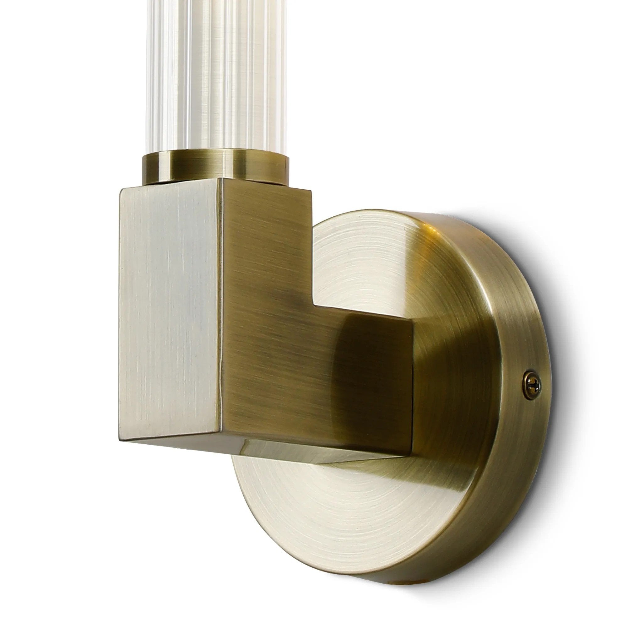 Dee Single Wall Light in Antique Brass