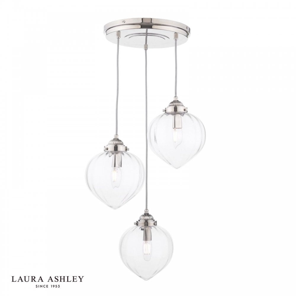 Whitham 3 Light Antique Brass Cluster Pendant