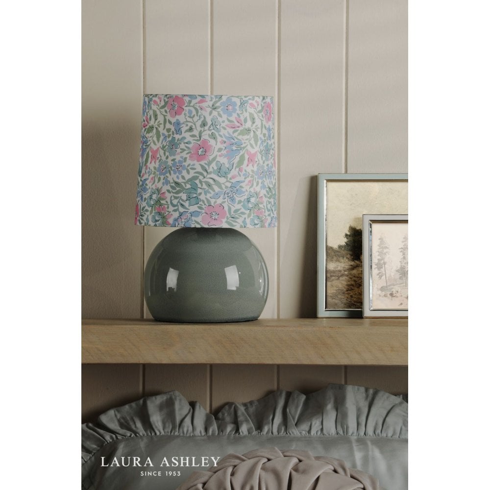Sherston Blue Table Lamp C/W Shade