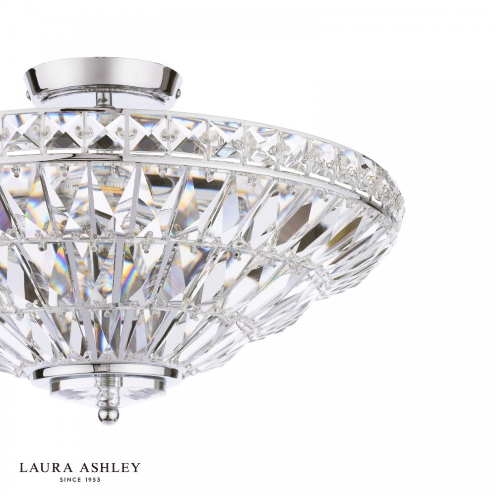 Vienna 3 Light Polished Chrome Semi Flush
