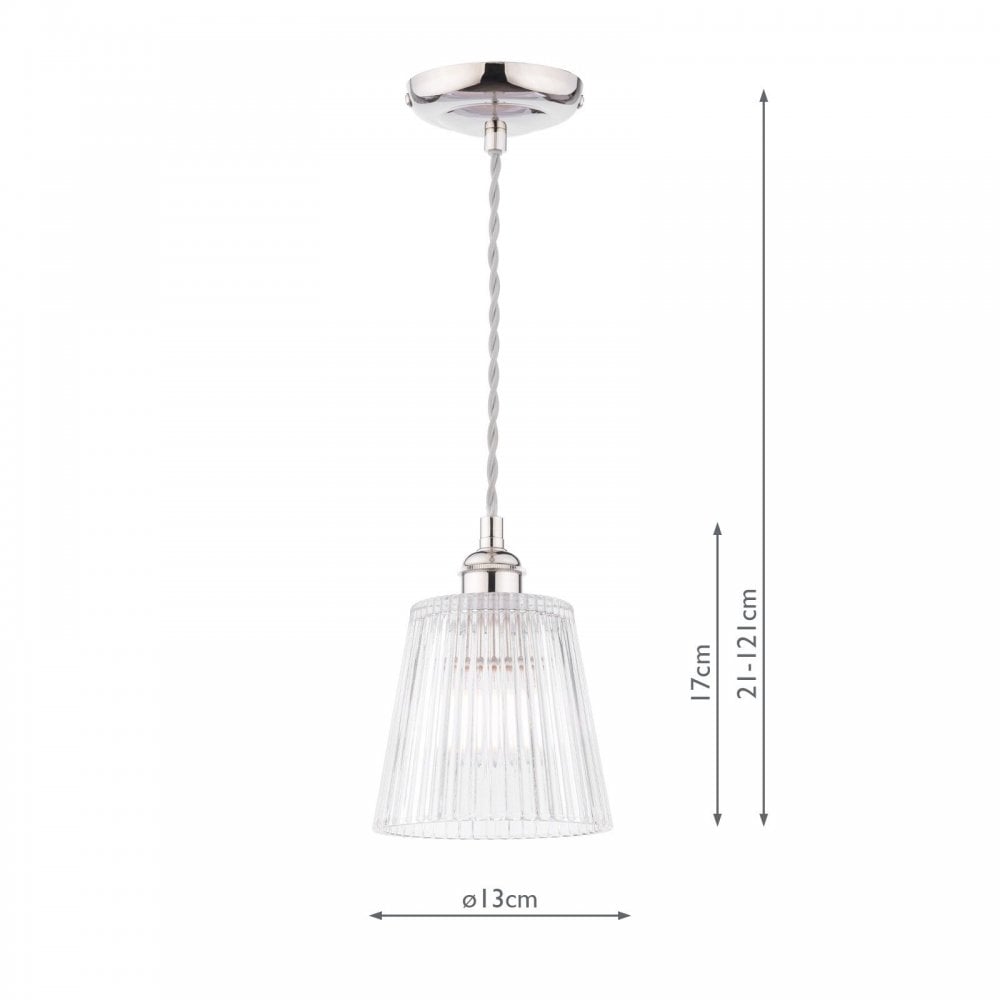 Callaghan Small Polished Nickel Pendant