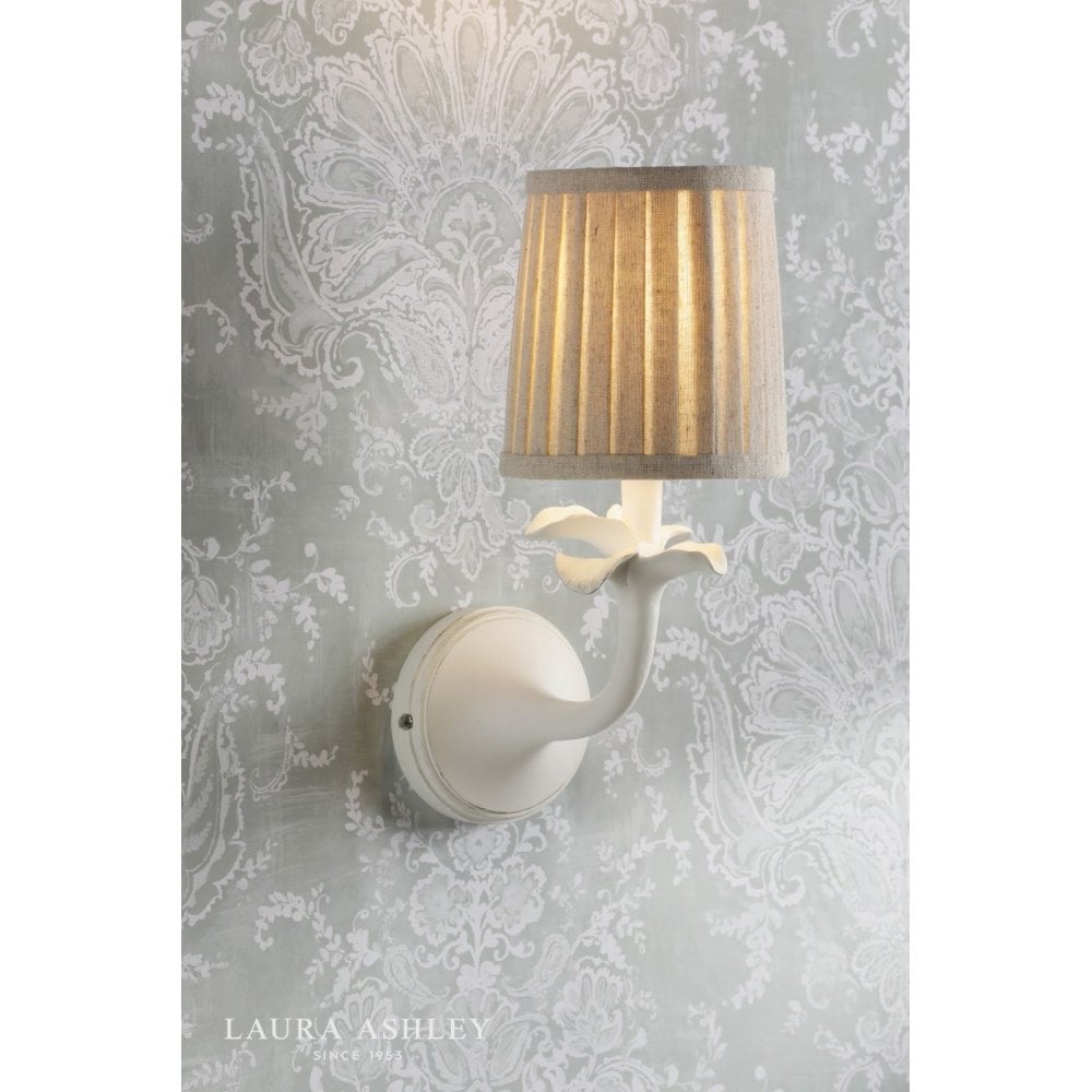 Eleni White Wall Light C/W Shade
