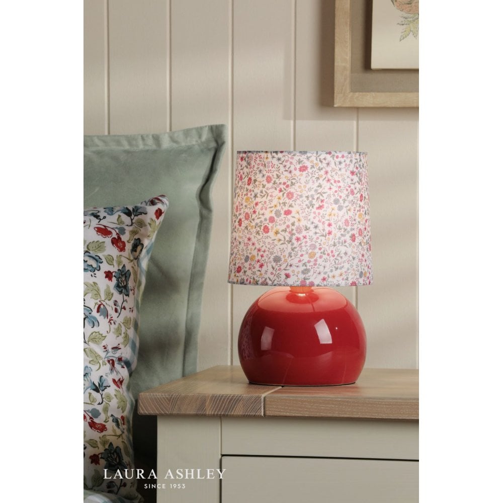 Knowlton Pink Glazed Table Lamp C/W Shade