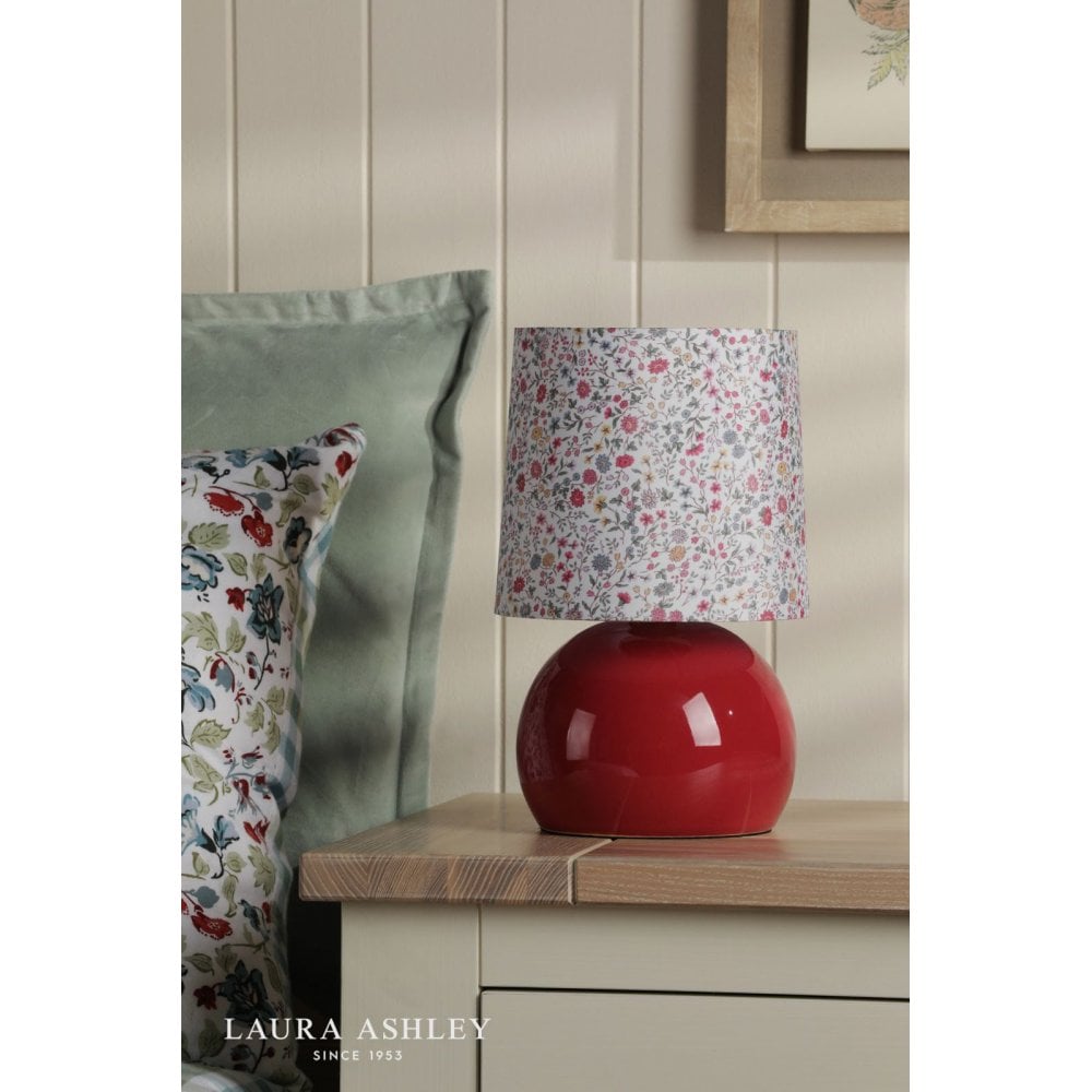 Knowlton Pink Glazed Table Lamp C/W Shade