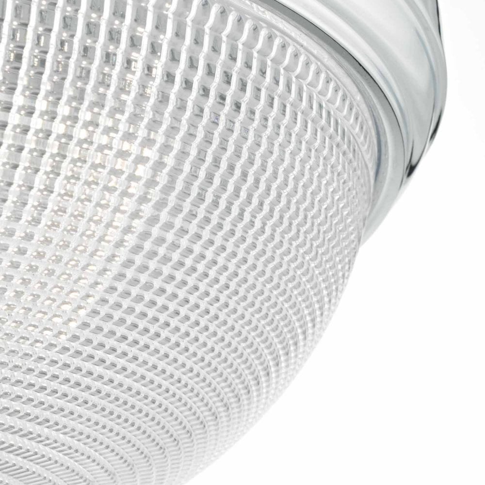 Arbor 3 Light Flush Polished Chrome & Glass IP44