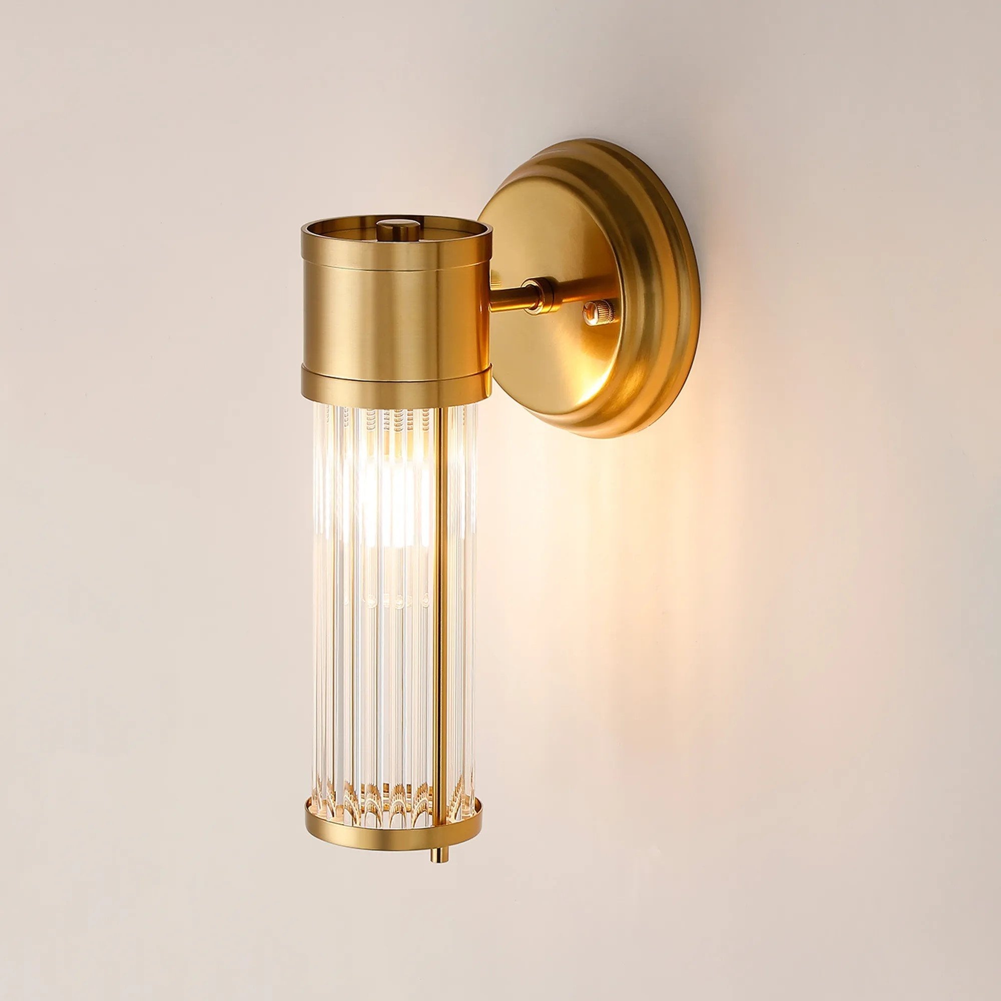 Appeal Single Wall Light in Gold Finish