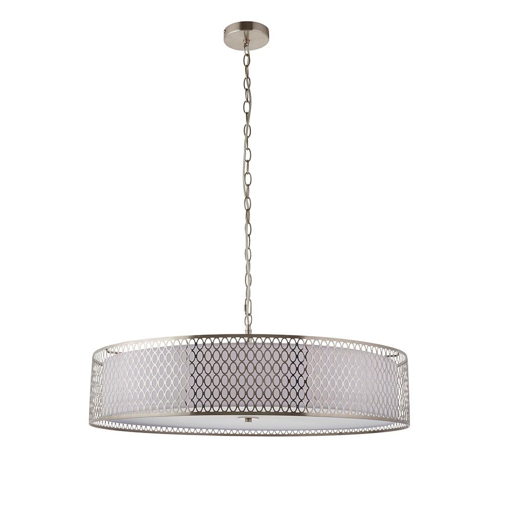 Cordero Large Satin Nickel Ceiling Pendant