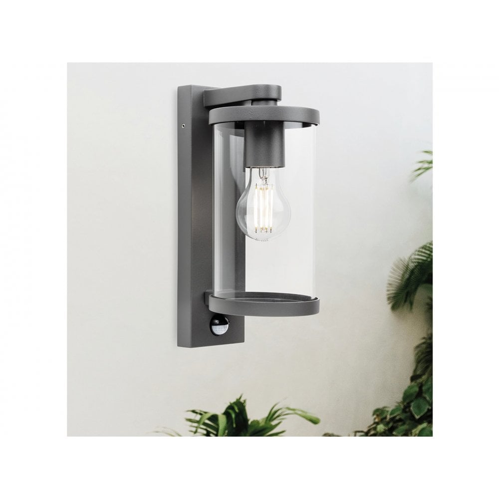 Harley Graphite Wall Lantern with PIR Sensor